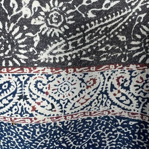 Abercrombie Fitch Y2K Tote Bag Womens Boho Canvas Casual Rustic Carry All Open - Picture 3 of 16